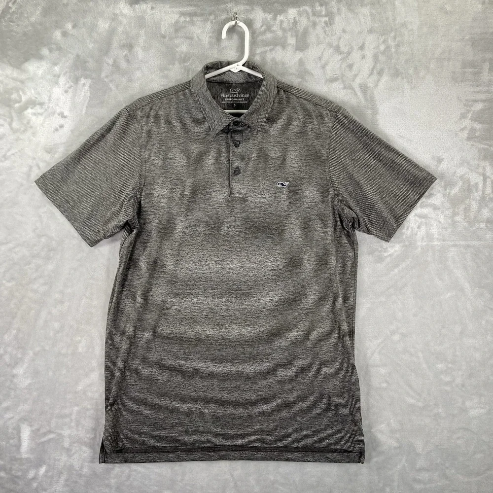 Vineyard Vines Shirt Mens Small Polo Performance Striped Short Sleeve Casual